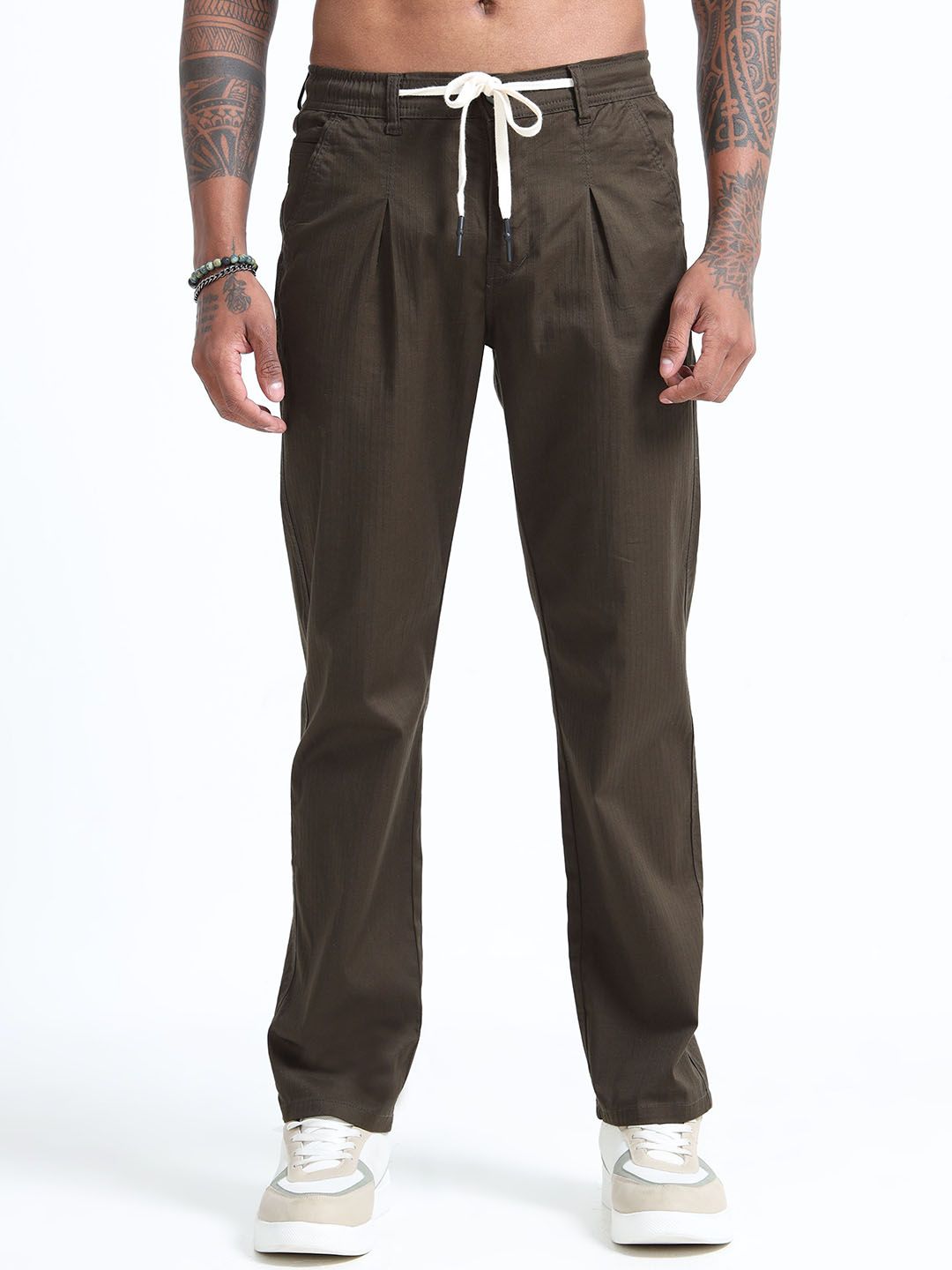 BEVDAAS Men Comfort Relaxed Fit Mid-Rise Stretchable Trouser-picture-15