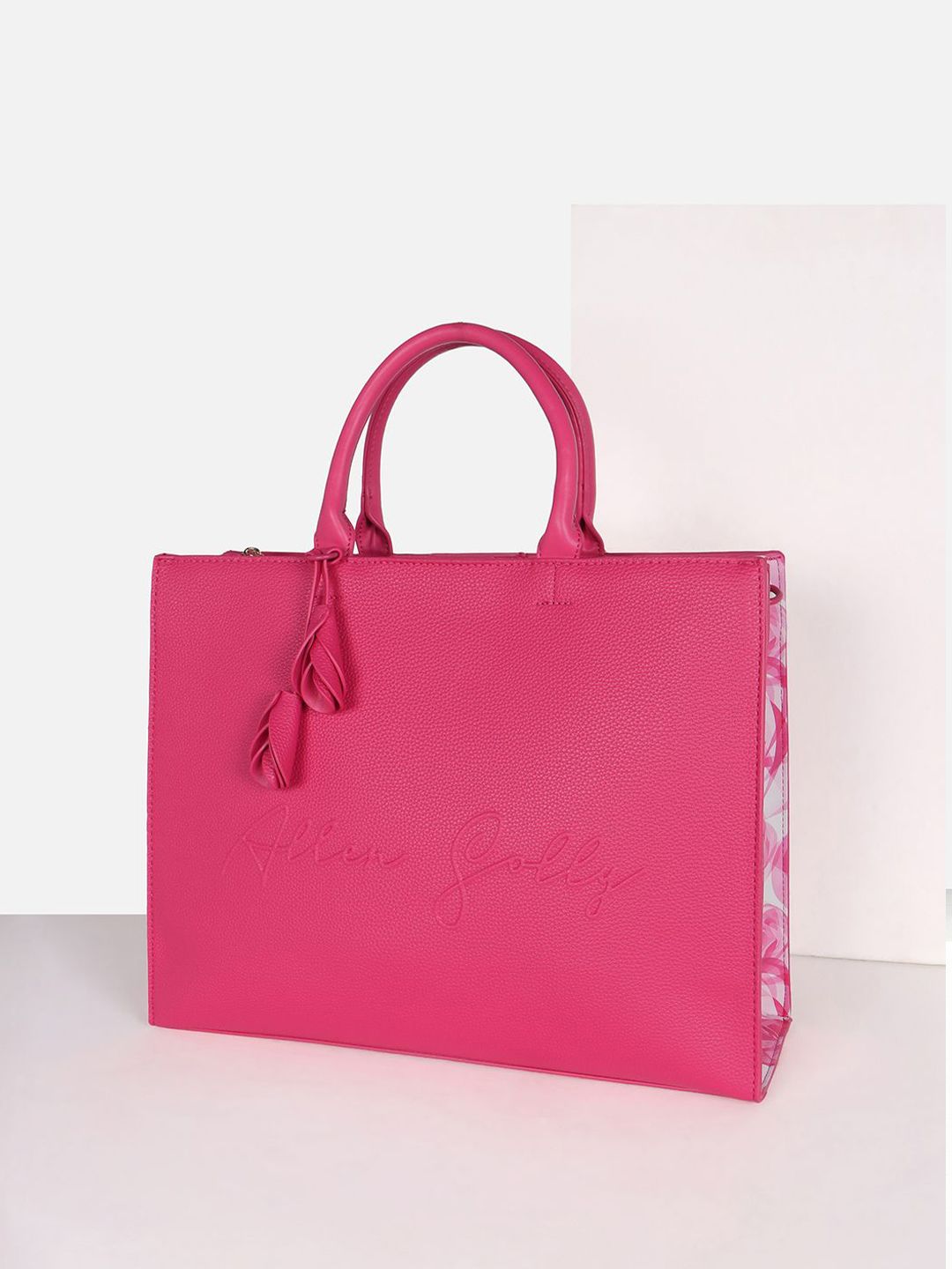 Allen Solly Woman Solid Structured Handheld Bag-picture-33