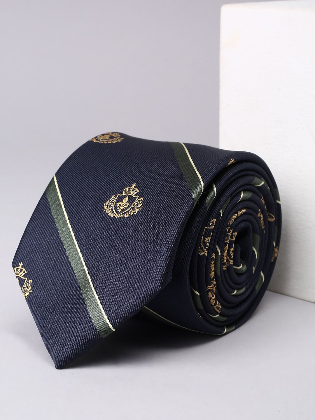 Louis Philippe Embroidered Broad Tie