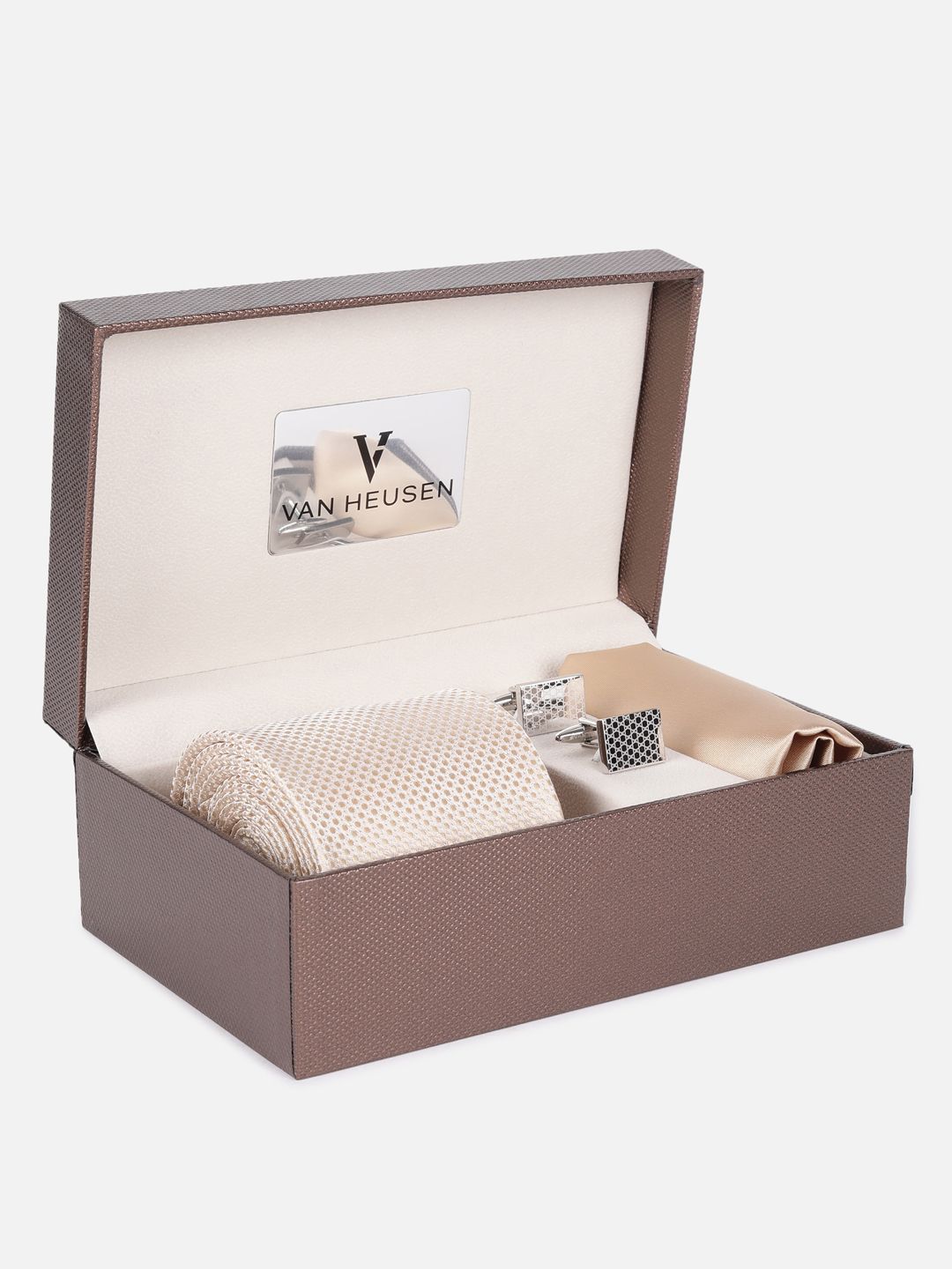 Van Heusen Men Tie Pocket Square And Cufflink Accessory Gift Set-picture-15