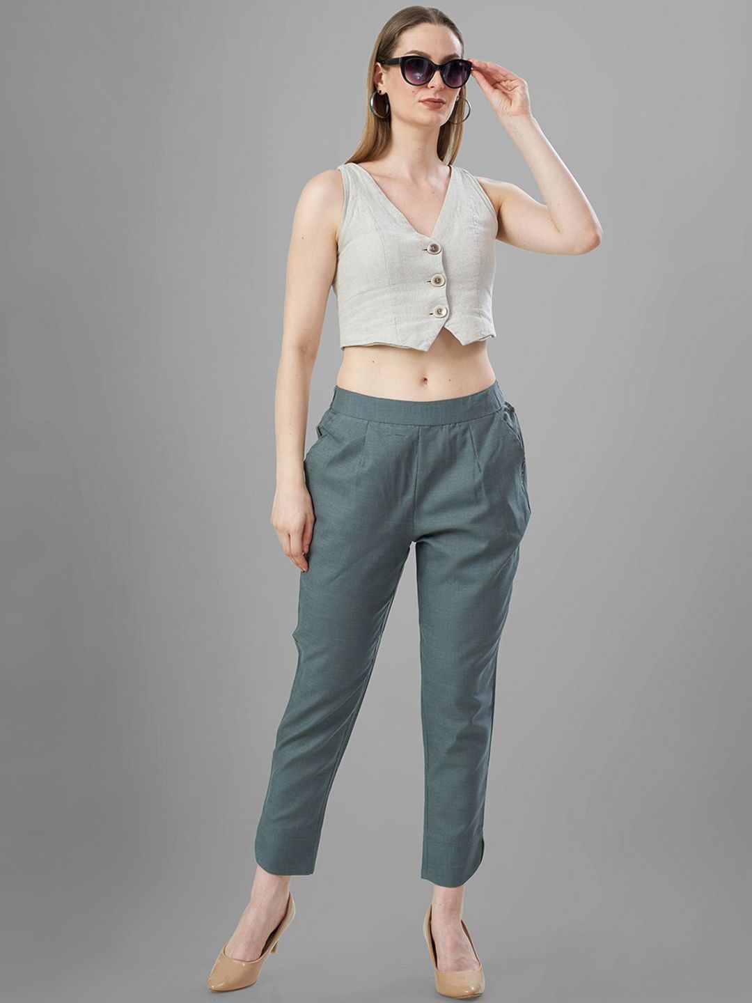 TITTLI Women Relaxed Straight Fit Trousers-picture-32