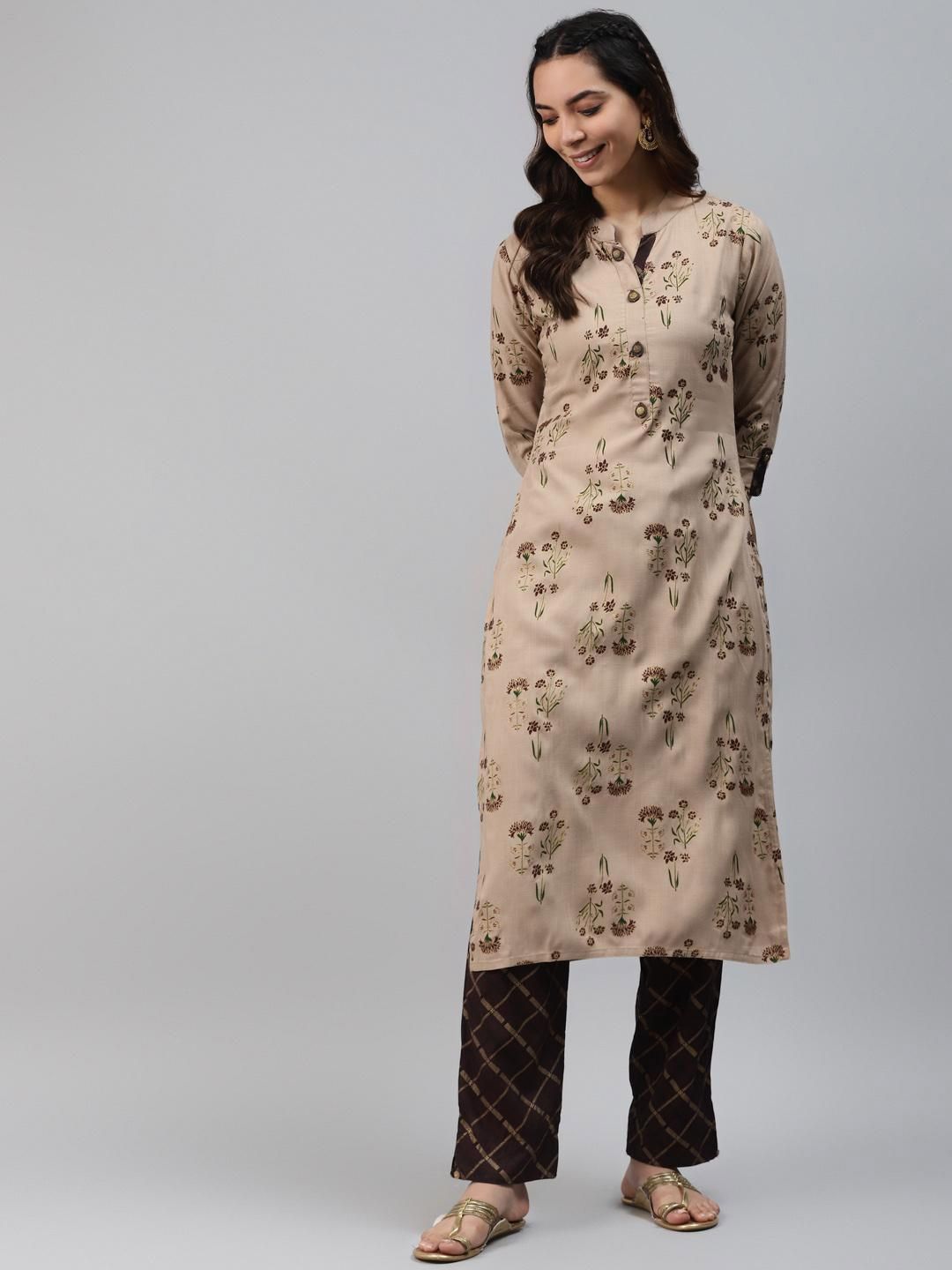 OH MI DIOS Women Floral Printed Kurta with Trousers