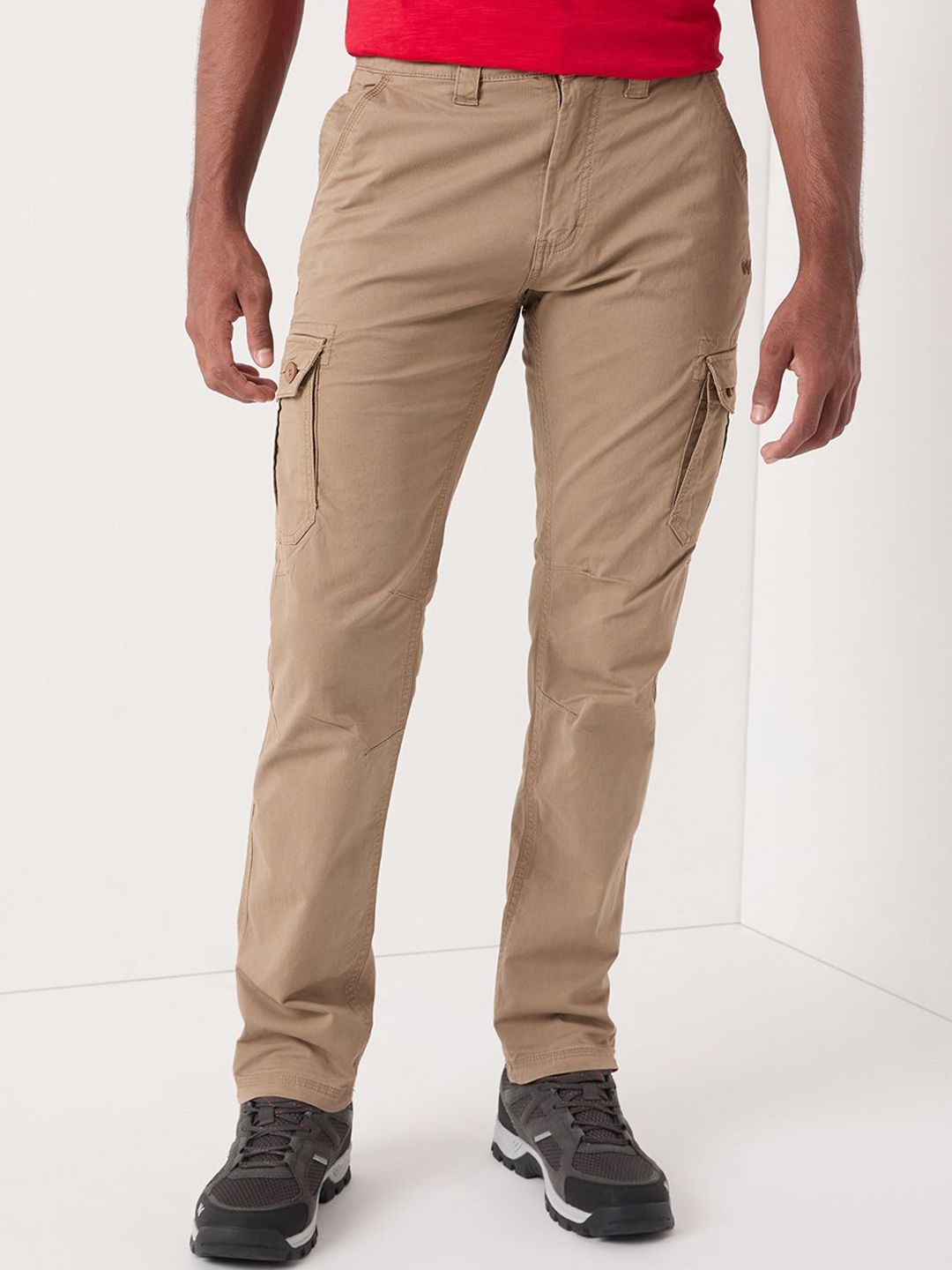 Wildcraft Men Smart Relaxed Fit Cotton Cargos Trousers-picture-25