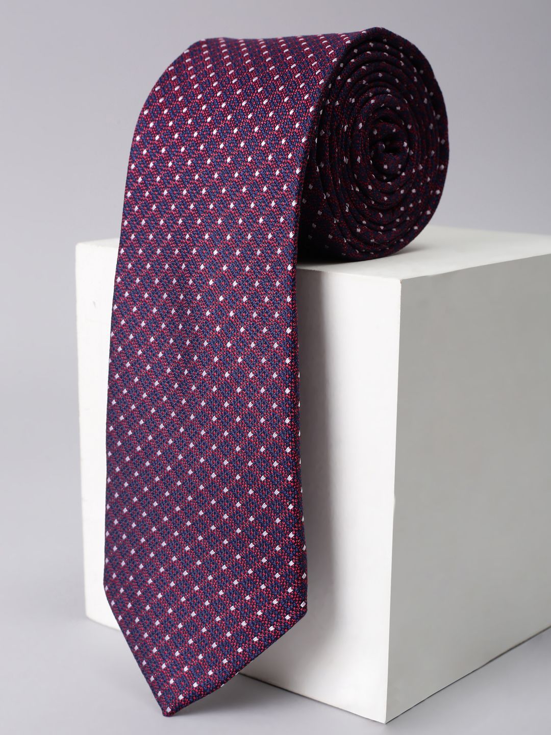Louis Philippe Men Woven Design Broad Tie-picture-17