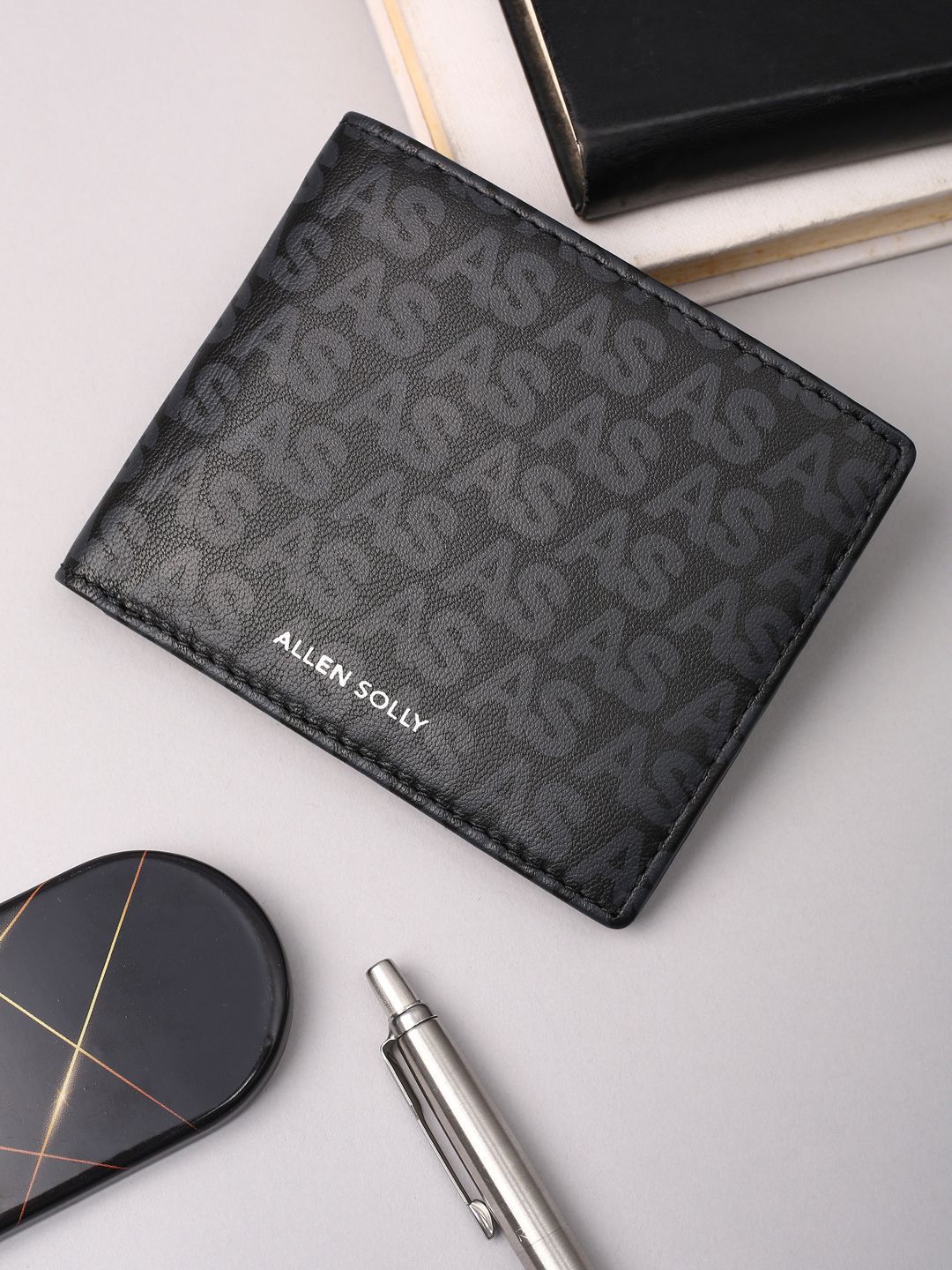 Allen Solly Men Printed Leather Two Fold Wallet-picture-39