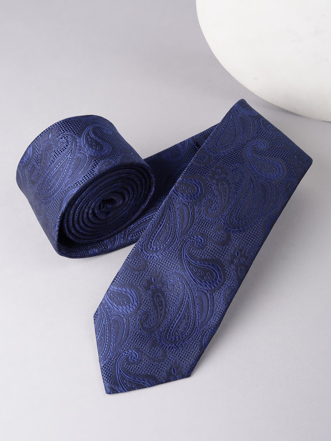 Louis Philippe Men Woven Design Broad Tie-picture-39