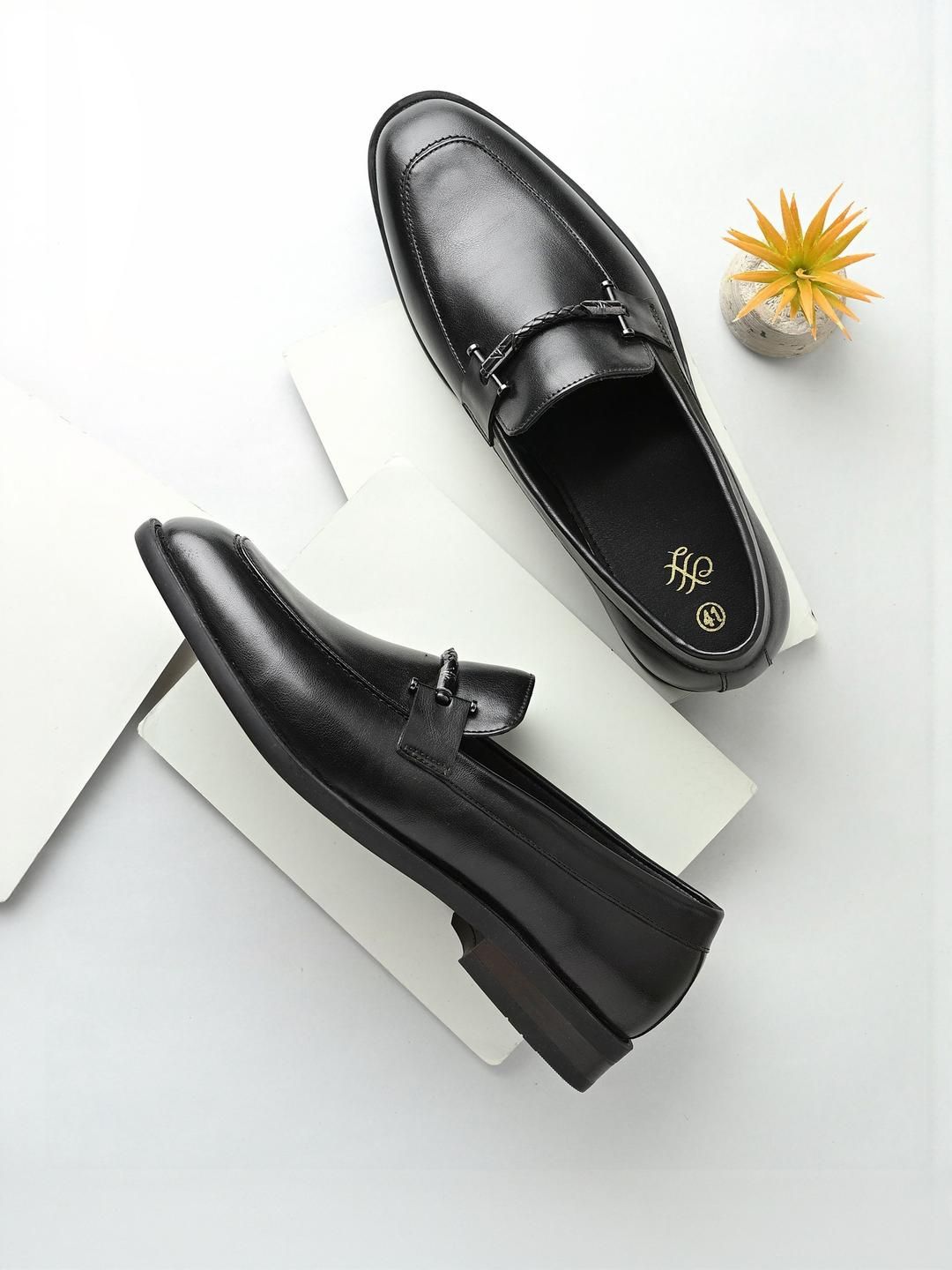 House Of Pataudi Men Formal Slip On Loafers-image-6
