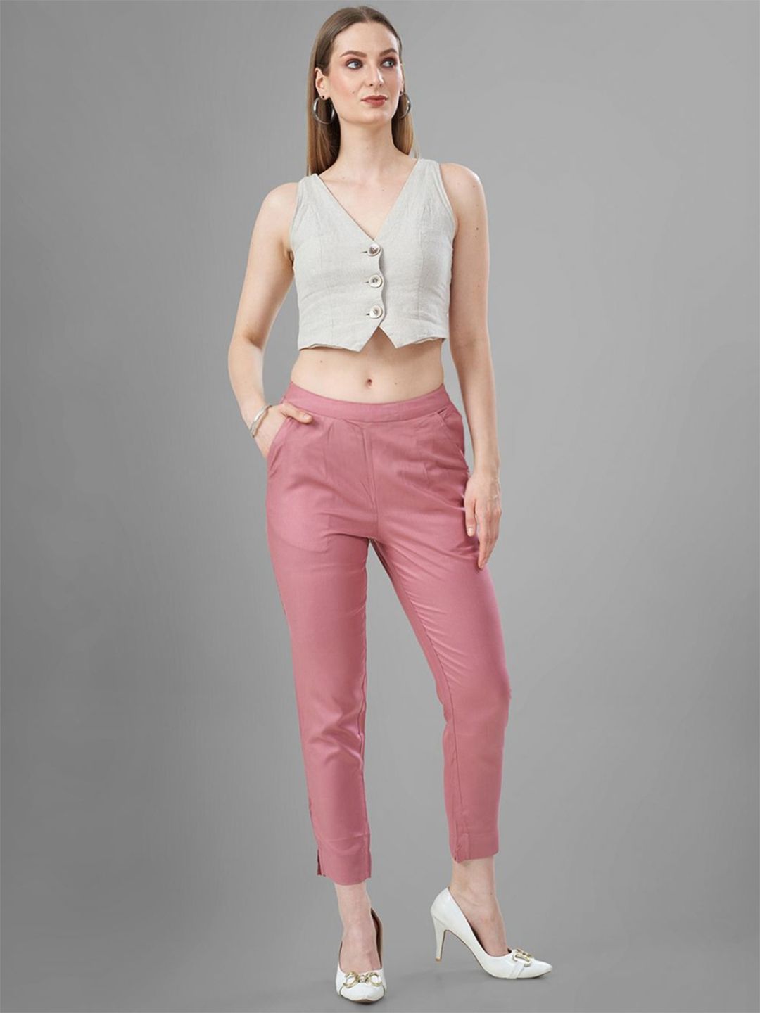 TITTLI Women Relaxed Straight Fit Trousers-picture-33
