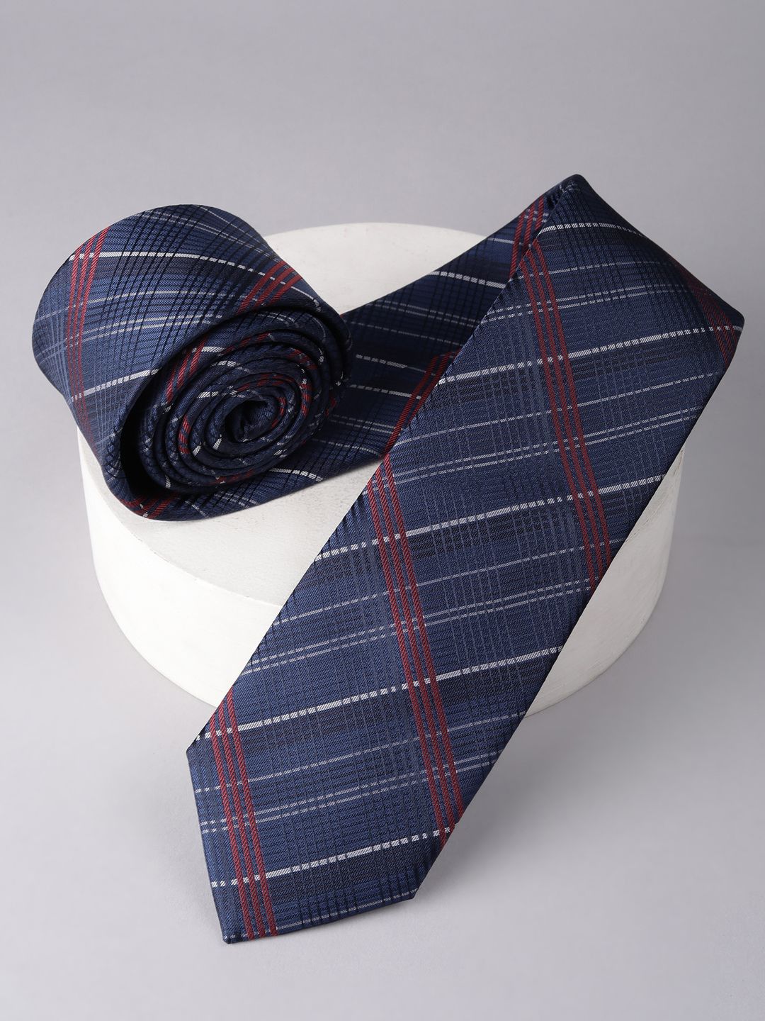 Louis Philippe Men Striped Broad Tie-picture-17