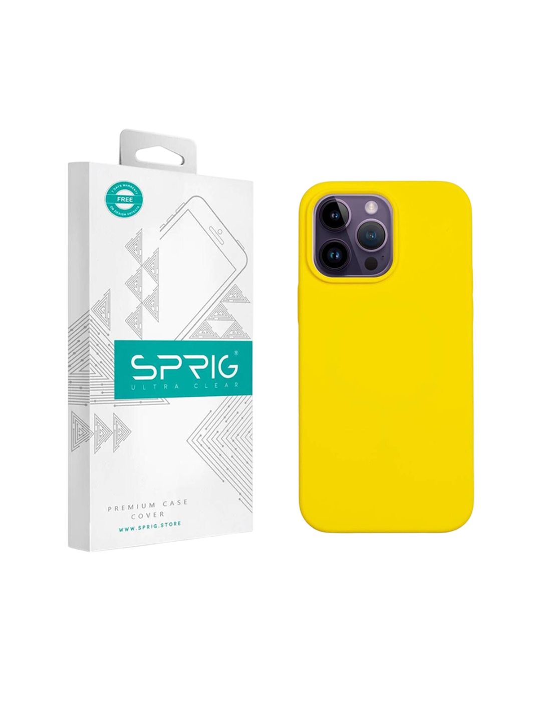 SPRIG Solid Printed iPhone 14 Pro Max Back Case Mobile Accessories-image-45