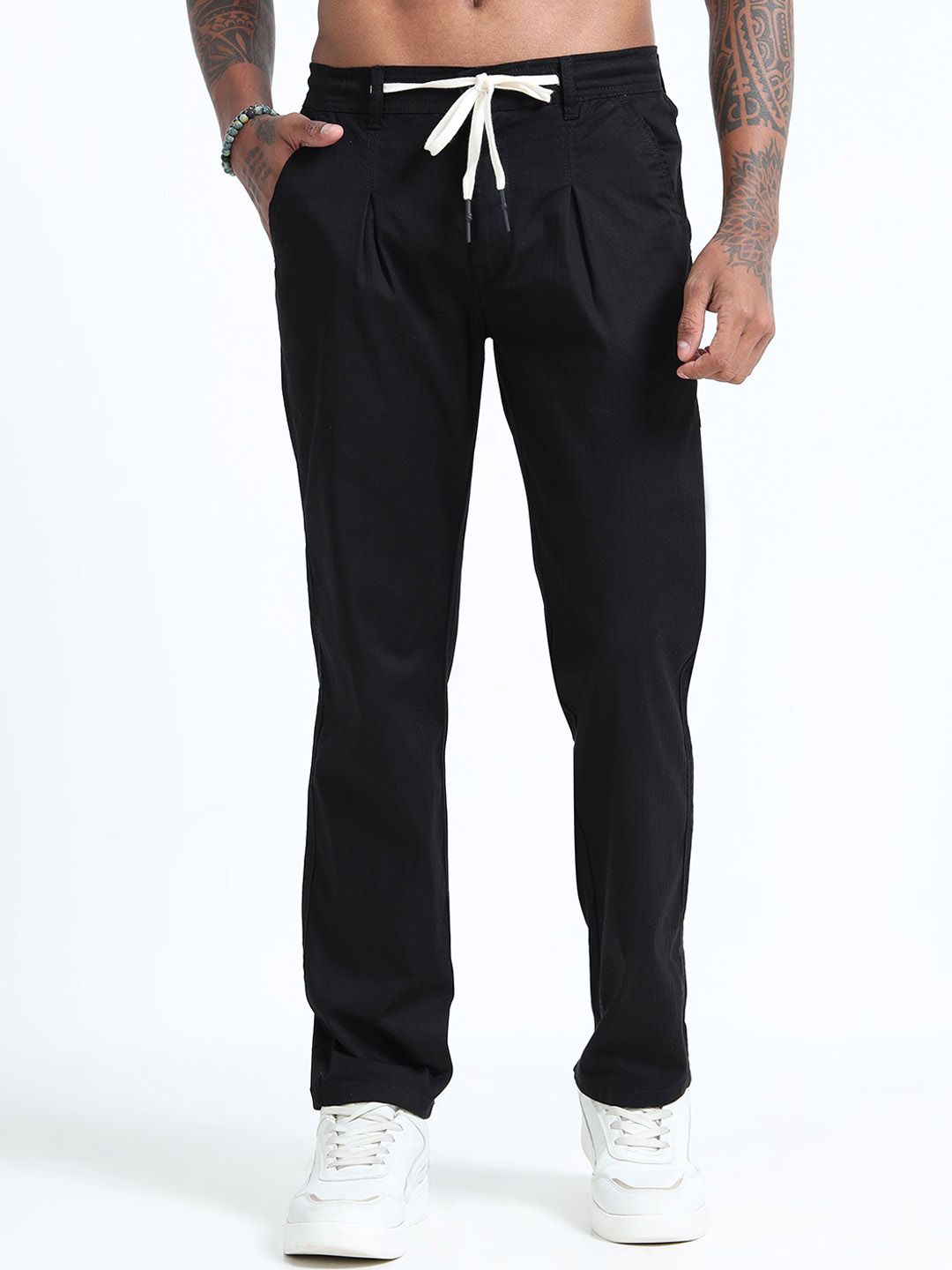 BEVDAAS Men Comfort Relaxed Fit Mid-Rise Stretchable Trouser-picture-53