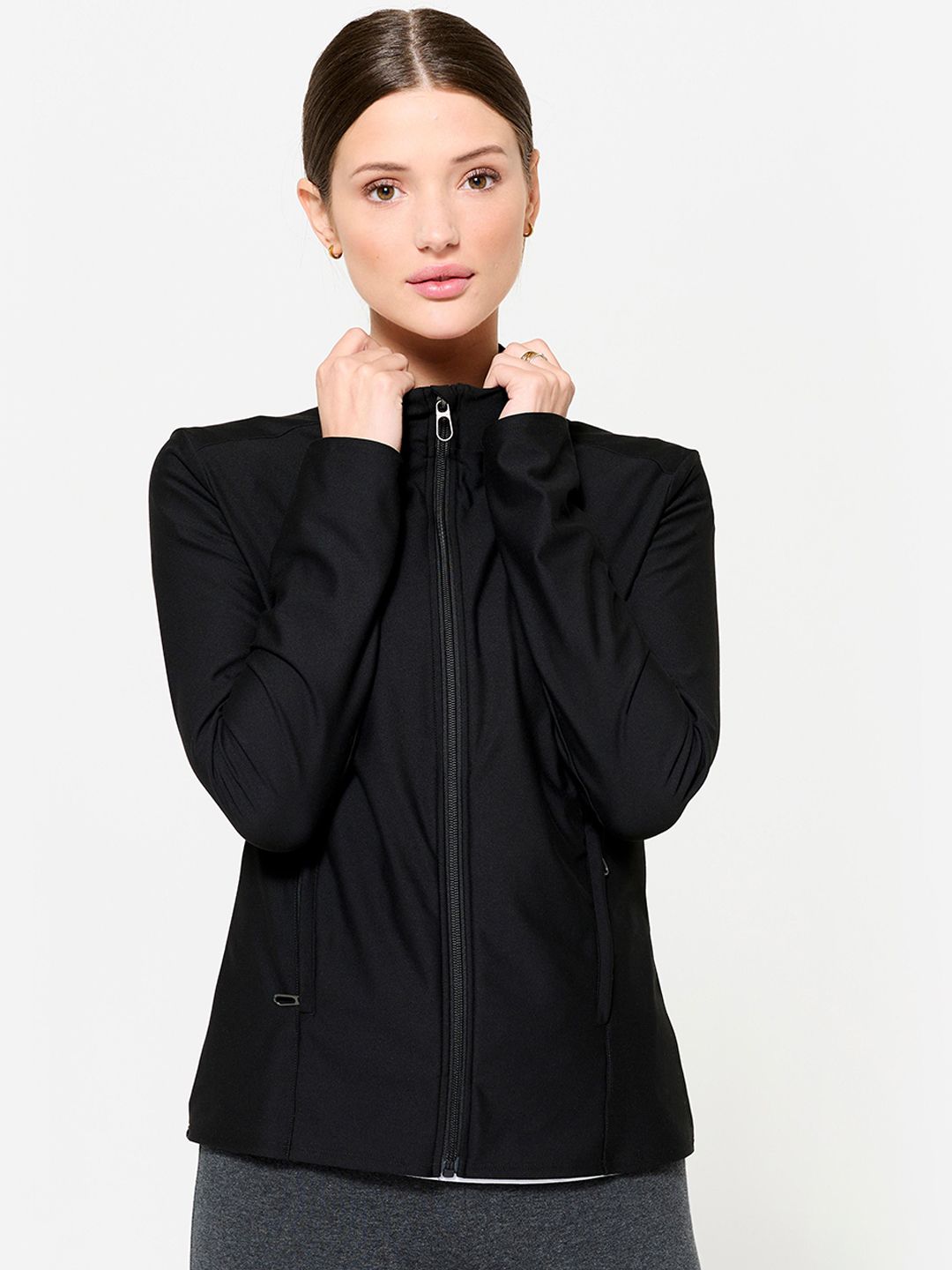 Decathlon DOMYOS Mock Collar Zip-Up Lightweight Jacket