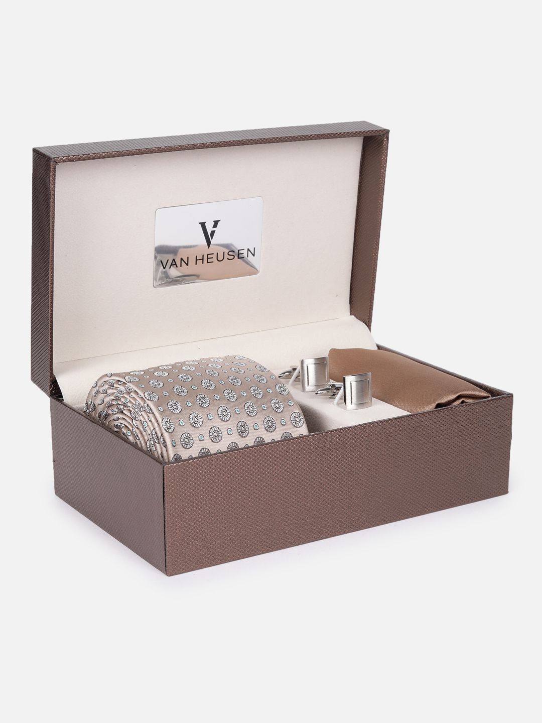 Van Heusen Men Accessory Gift Tie Pocket Square And Cufflink-picture-28
