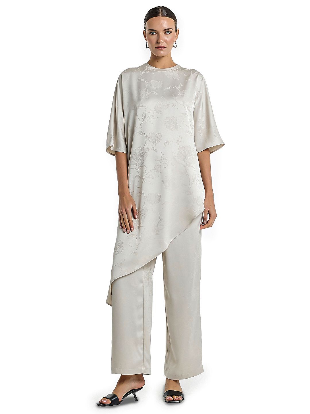 BCBG Women Self Design High-Low Longline Top-picture-41