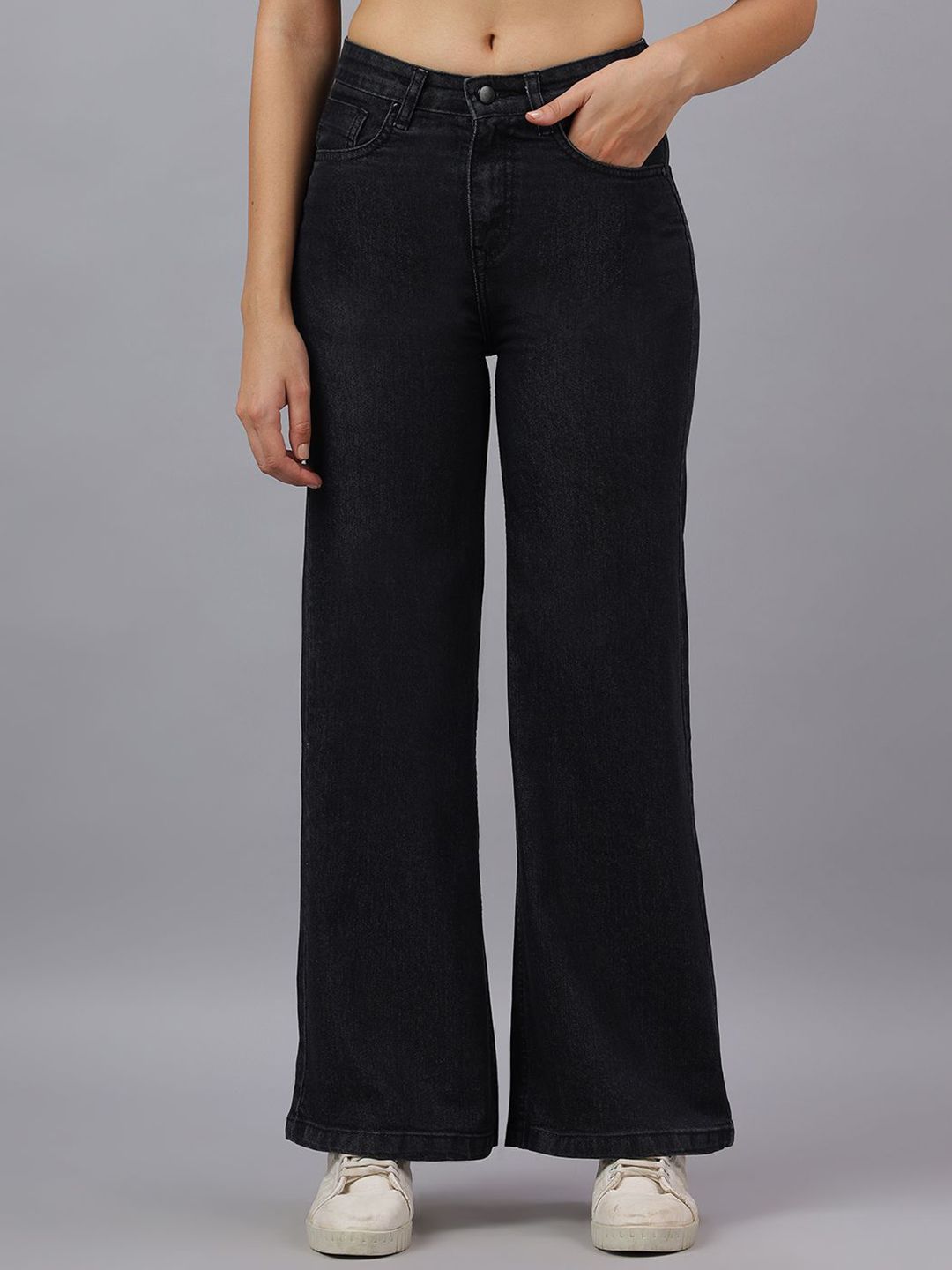 The Roadster Lifestyle Co. Women Solid Bootcut High-Rise Stretchable Denim Jeans