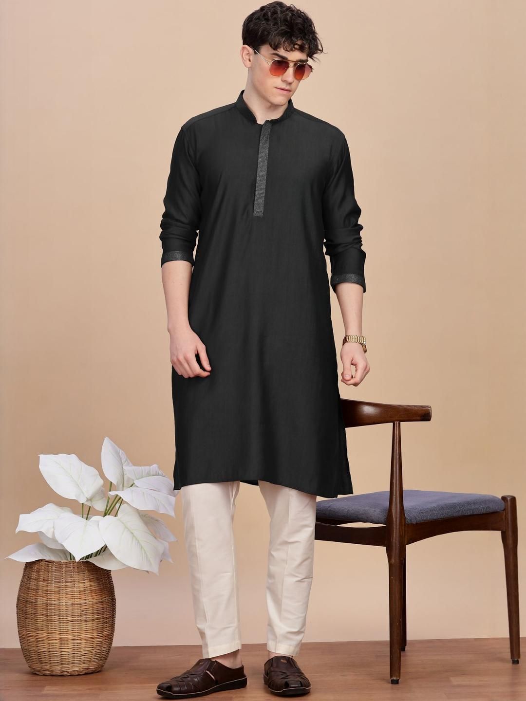 Anouk Men Thread Work Kurta-picture-37