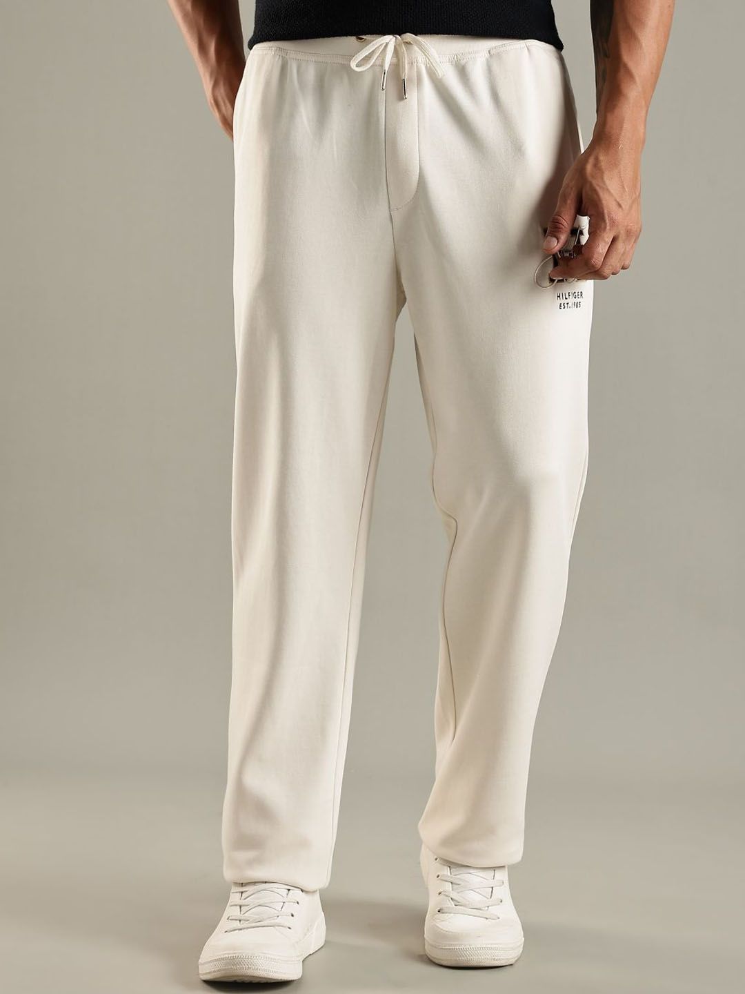 Tommy Hilfiger Men Brand Logo Printed Mid Rise Track Pant