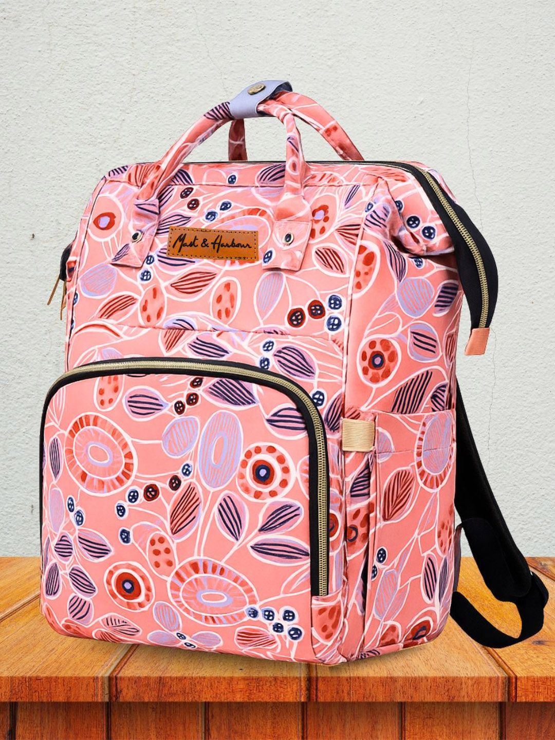 Mast & Harbour Women Geometric Ergonomic Strap Backpack-image-37