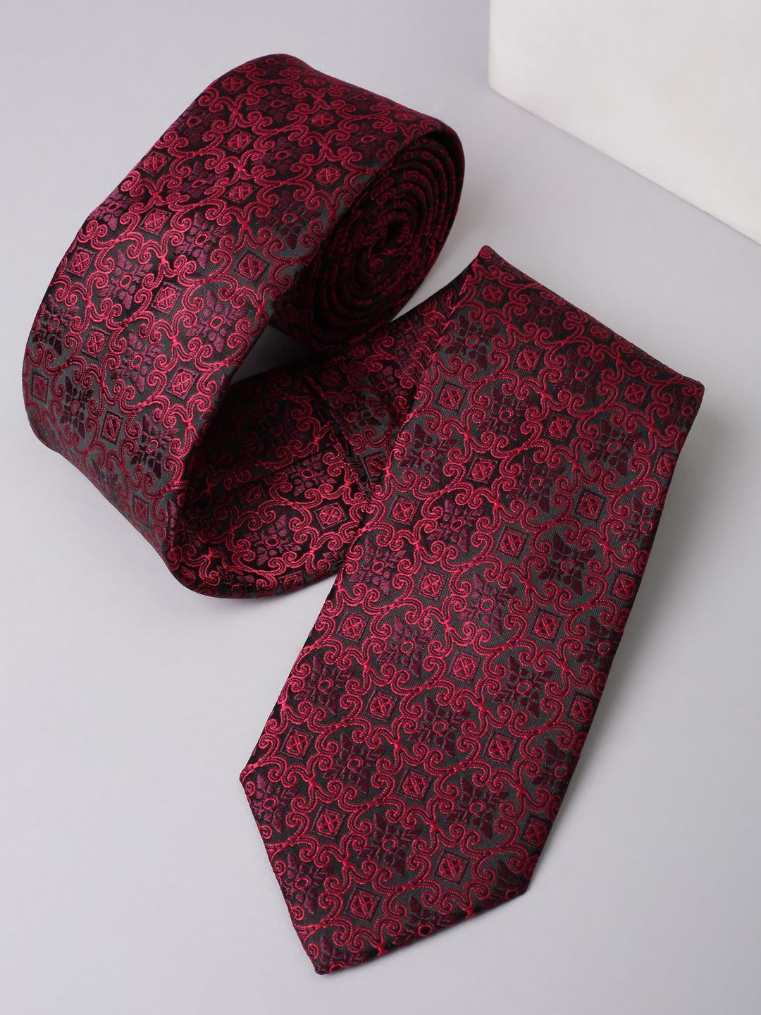 Allen Solly Woven Design Broad Tie-image-10