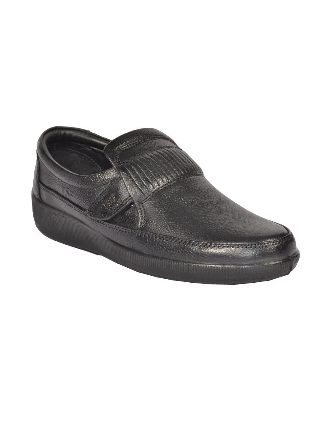 TSF Men Black Leather Formal Shoes-picture-37