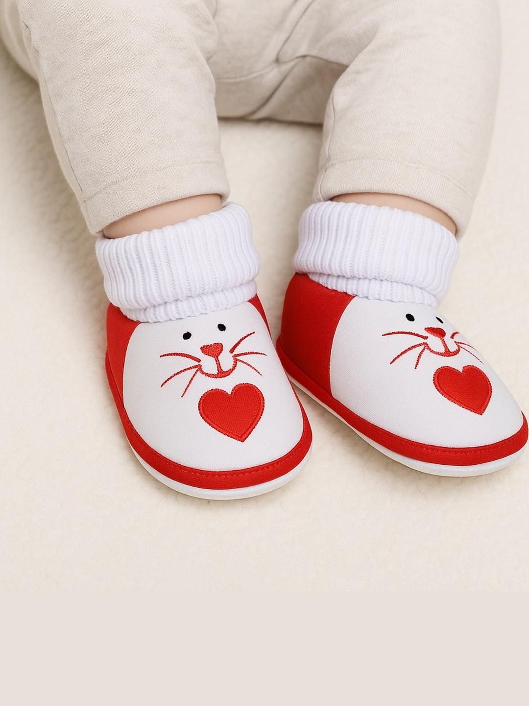 ONFEET Kids-Unisex White Cotton Booties-picture-36