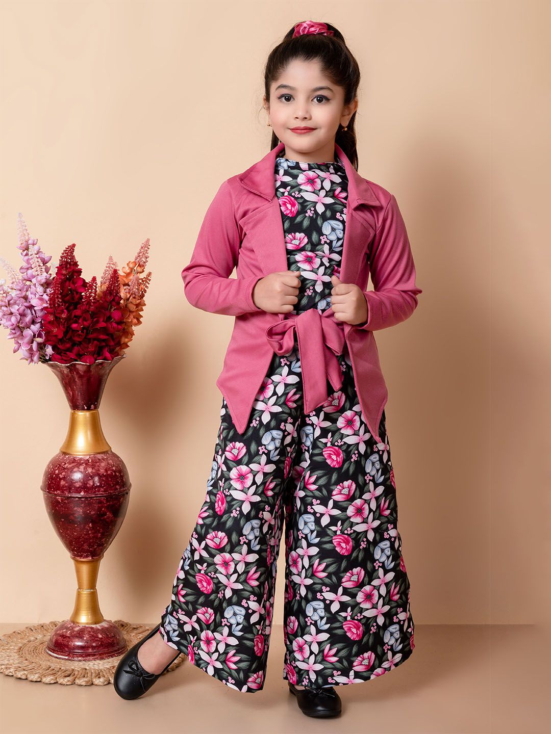SPAMitude Girls Printed Cotton Basic Jumpsuit-picture-24