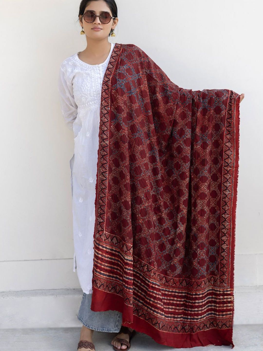 Nilam India Ethnic Motifs Printed Dupatta-picture-30