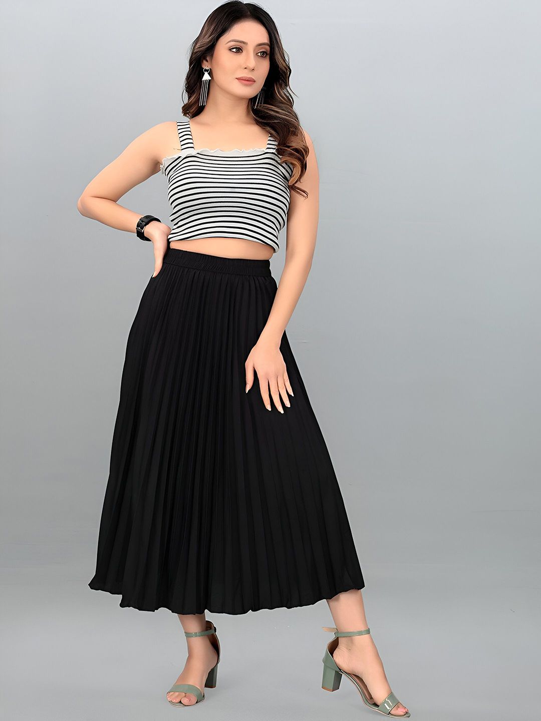 LookShine A-Line Midi Skirt-picture-10