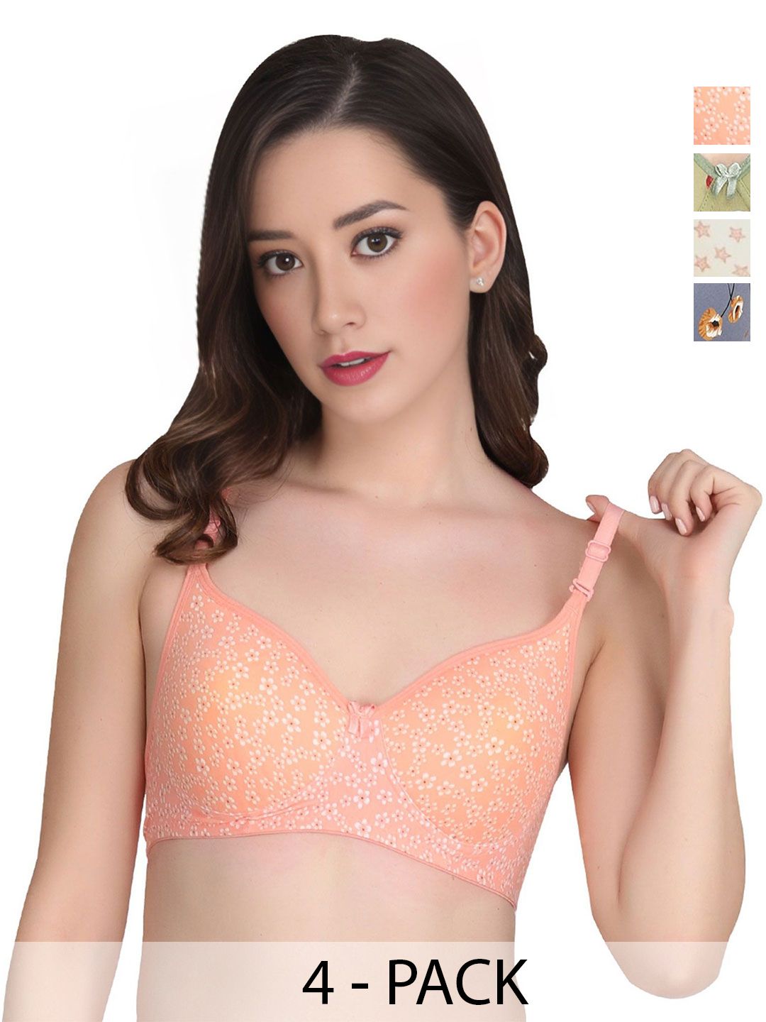 Liigne Floral Bra Full Coverage Lightly Padded