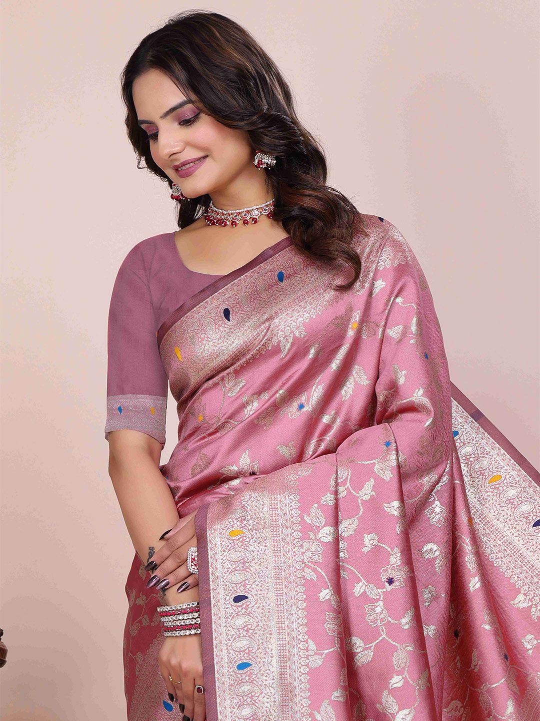 Moda Rapido Woven Design Zari Silk Cotton Saree-picture-17