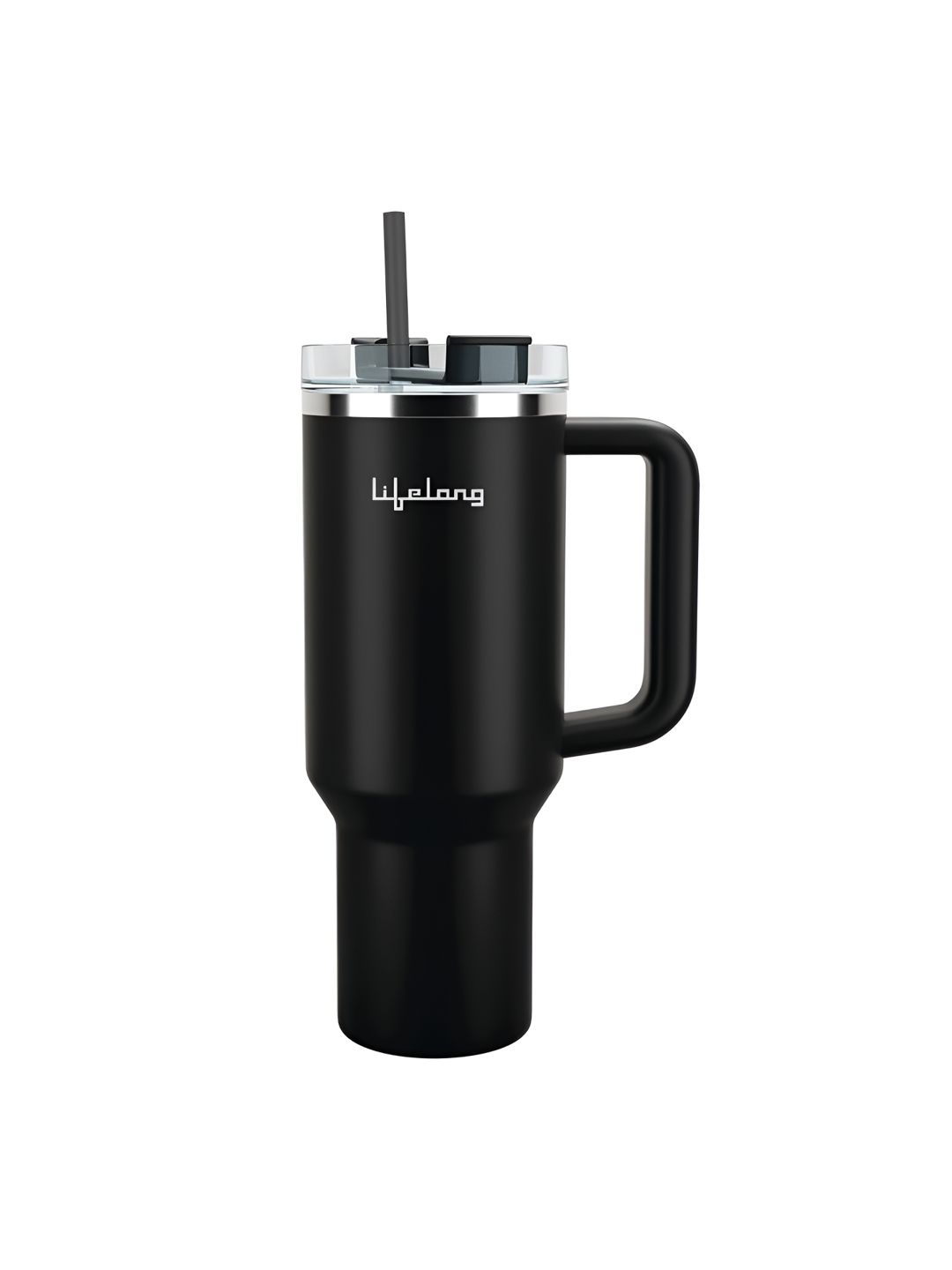 Lifelong Black & Silver-Toned Single Stainless Steel Solid Double Wall Vacuum Water Bottle-picture-57