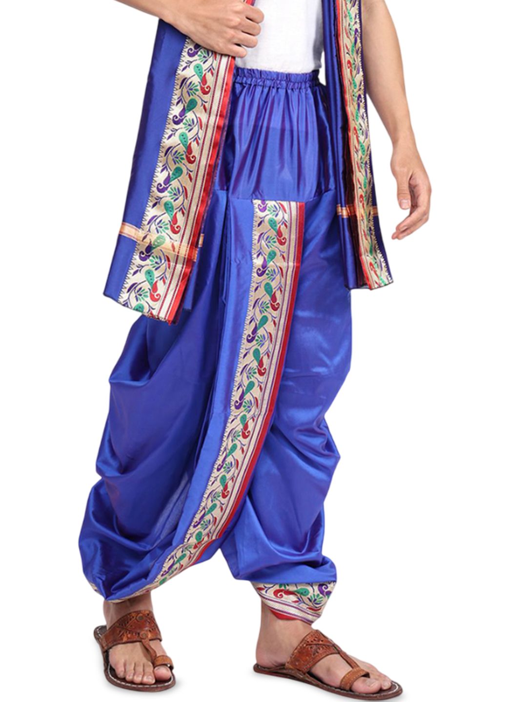 rameshwaram fabrics RAMESHWARAM FABRIC Men Dhoti Pant with Stole-picture-17