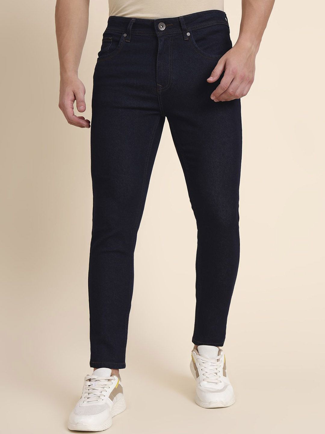 Greenfibre Men Slim Fit Mid-Rise Cotton Stretchable Jeans-picture-10