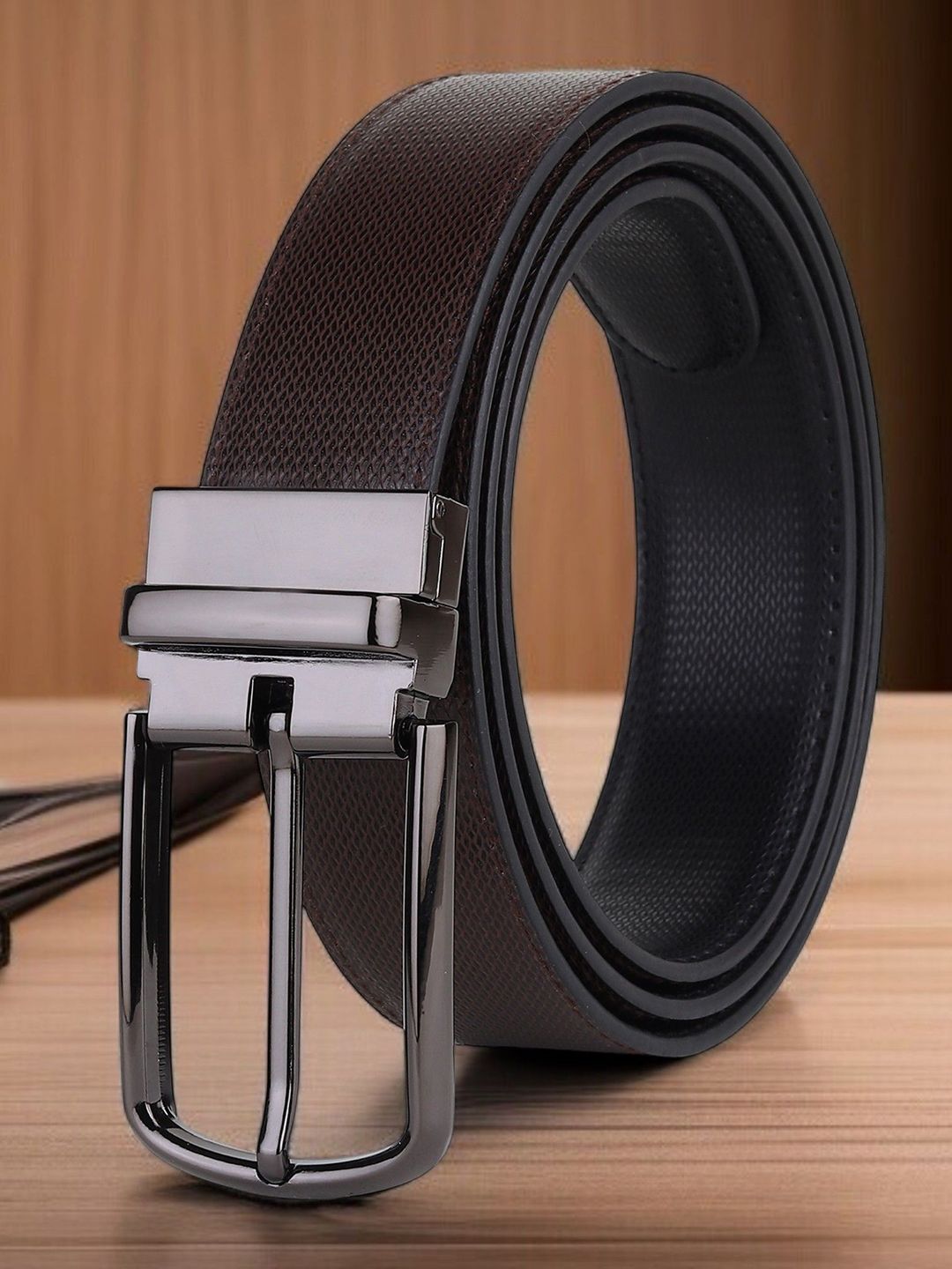 Provogue Men Textured Reversible Formal Belt-picture-54