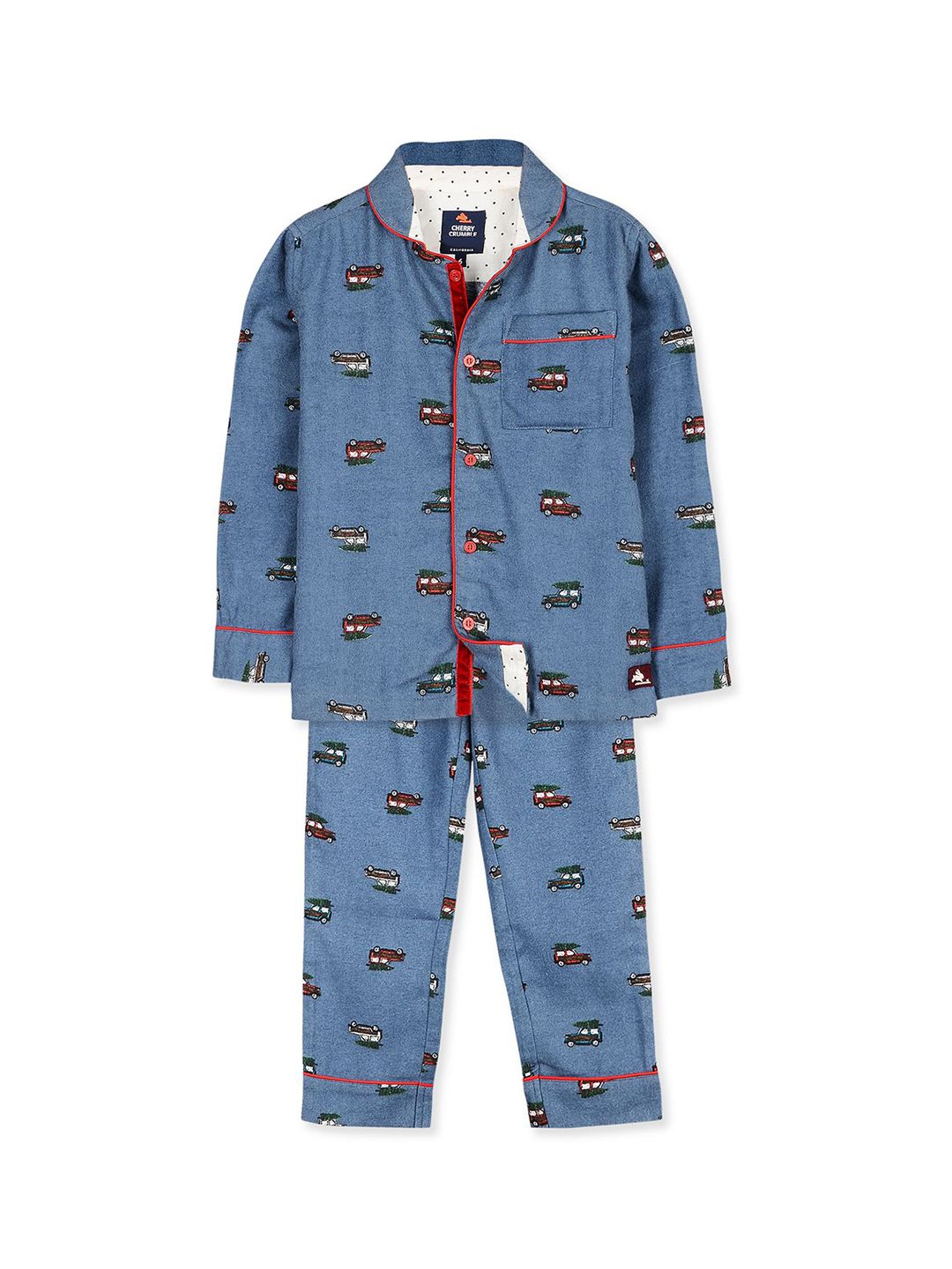 Cherry Crumble Unisex Kids Printed Night suit-picture-38