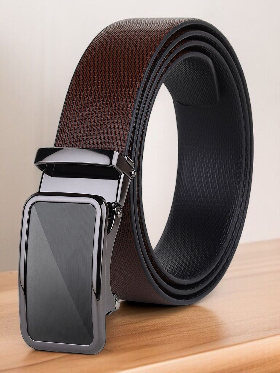 Provogue Men Textured Reversible Formal Belt-picture-22