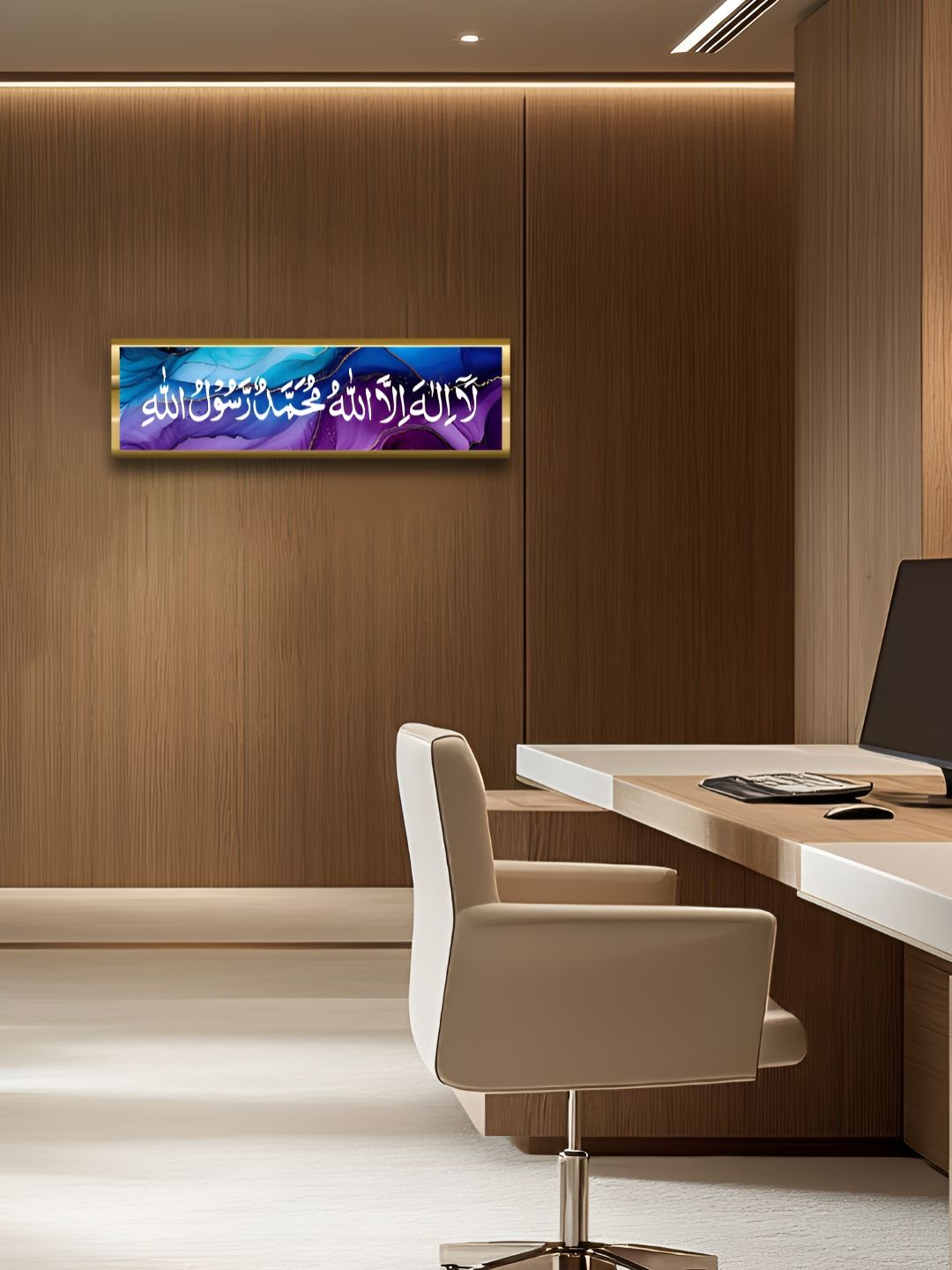 Craftnest creations Purple & Blue 1 Piece Canvas Religious Wall Paintings-picture-29