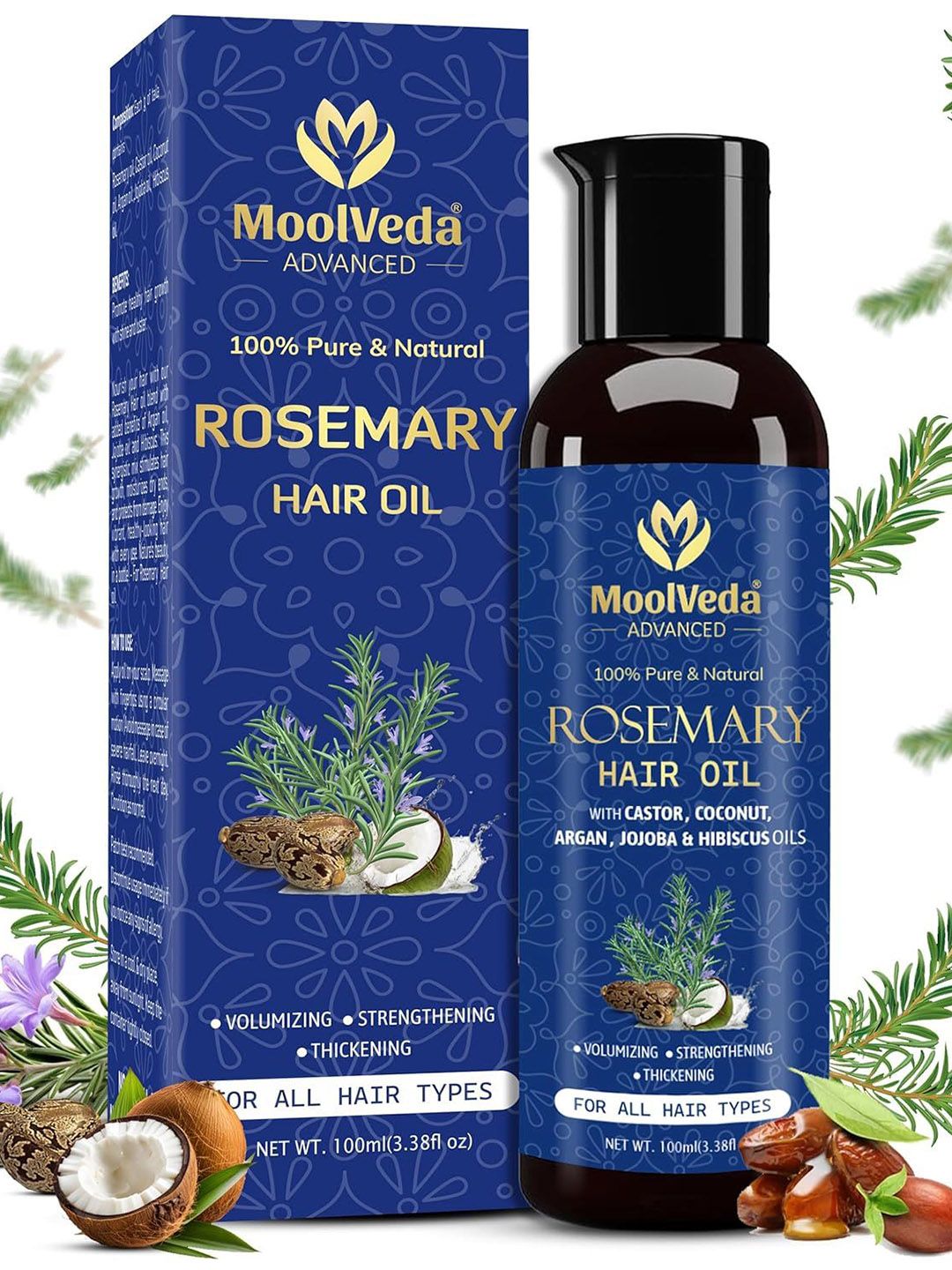 MOOLVEDA Rosemary Hair Oil- 100 ml-picture-7
