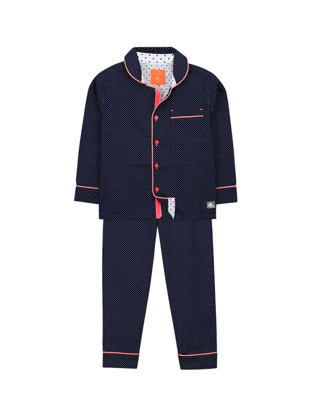 Cherry Crumble Unisex Kids Printed Night suit-picture-40