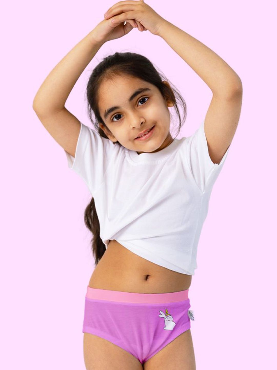 SuperBottoms Girls Super Soft Anti Microbial Basic Mid Rise Brief Und-G-BR-UPR-4-6Y-1P_N-picture-12