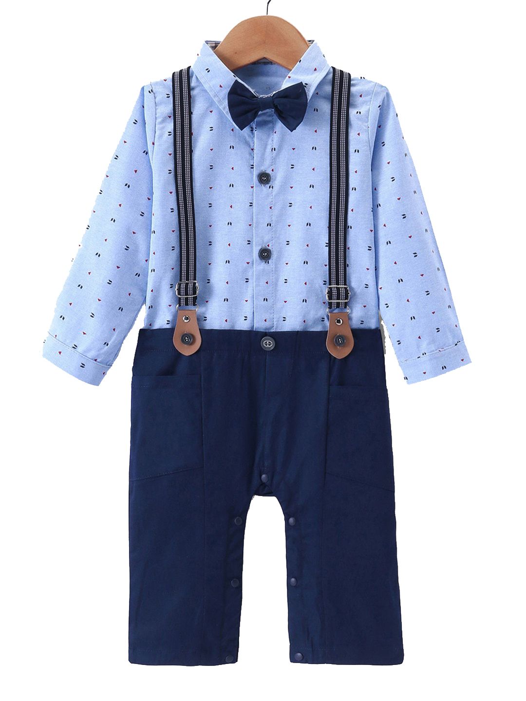 Mark & Mia Infant Boys Romper With Bow-picture-12