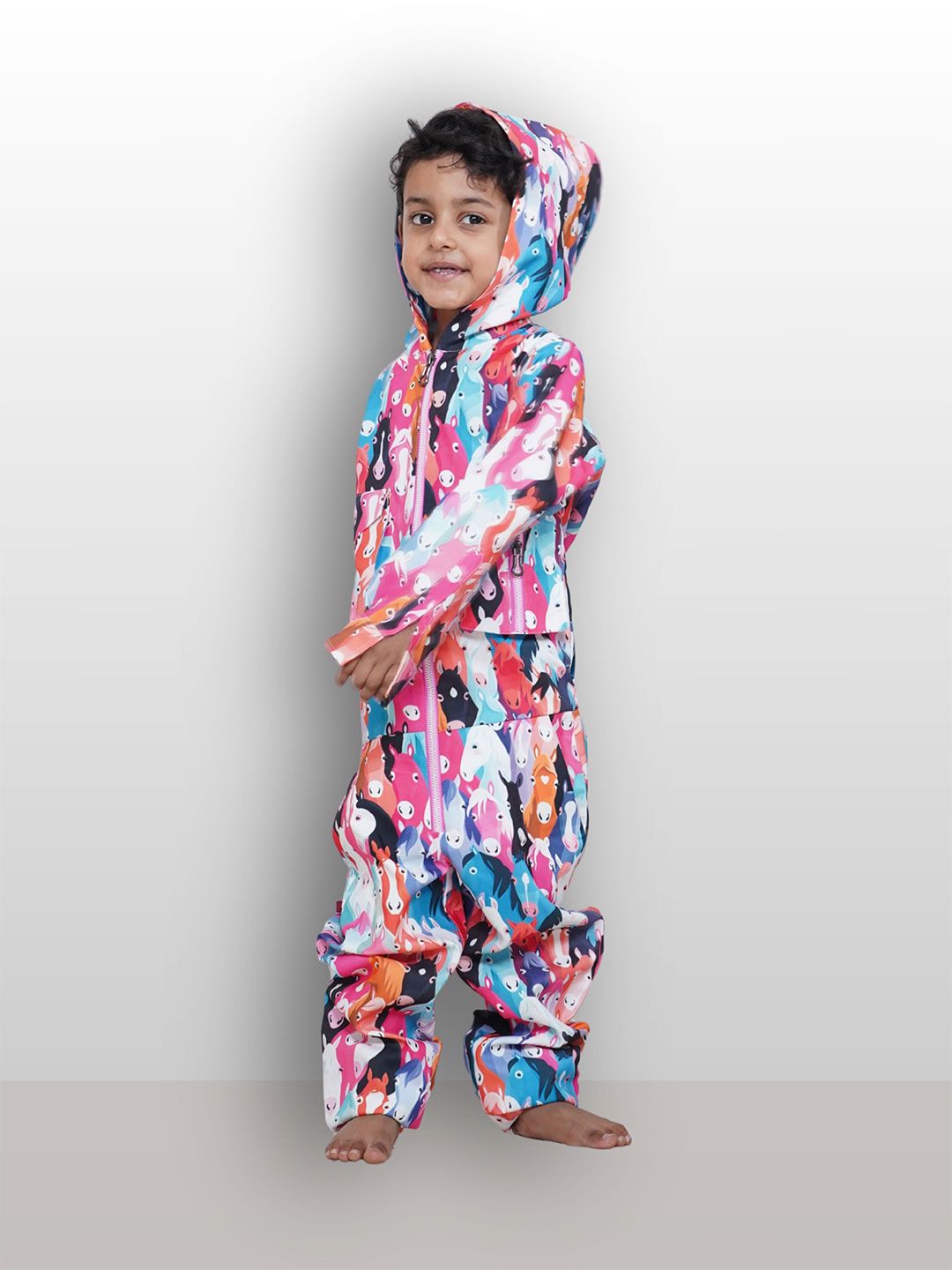 BAYA COUTURE Boys Printed Basic Jumpsuit-image-0
