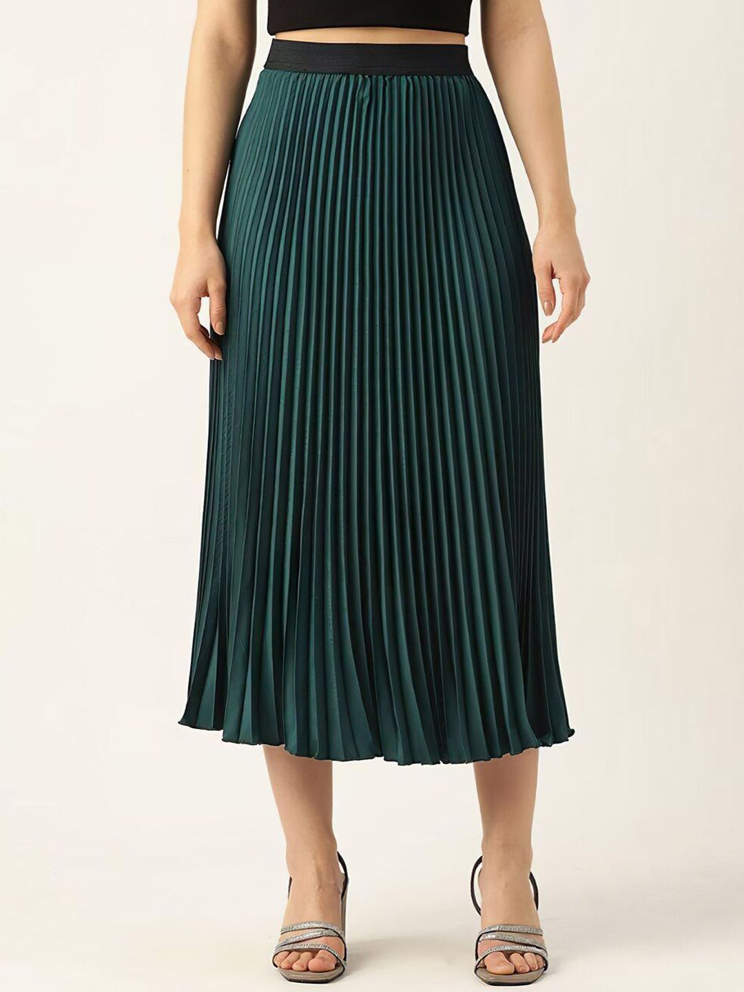 LookShine Pleated A-Line Midi Skirt-picture-8