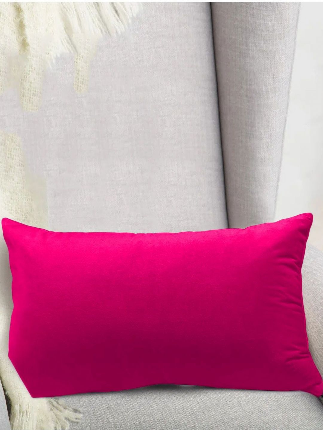 DADDY COOL Rose Fibre Filled Faux Velvet Ultra Soft Sleep Pillow-image-47