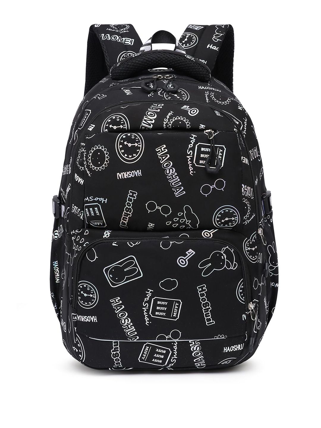 Tinytot Unisex Kids Typography Backpack with Hip Strap-picture-23