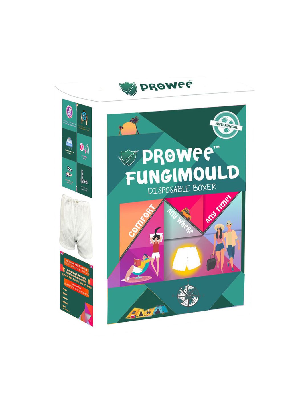 Prowee Disposable Cotton Boxer PB007A0XS-White-image-7