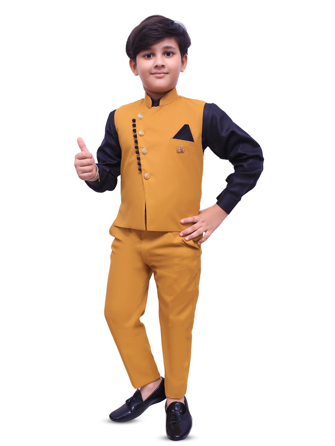 VALUE CREATION Boys Waistcoat Shirt & Trousers 3-Piece Suit-picture-47
