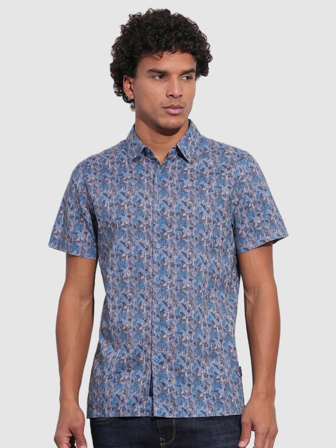 Being Human Men Classic Slim Fit Opaque Printed Casual Shirt-picture-22