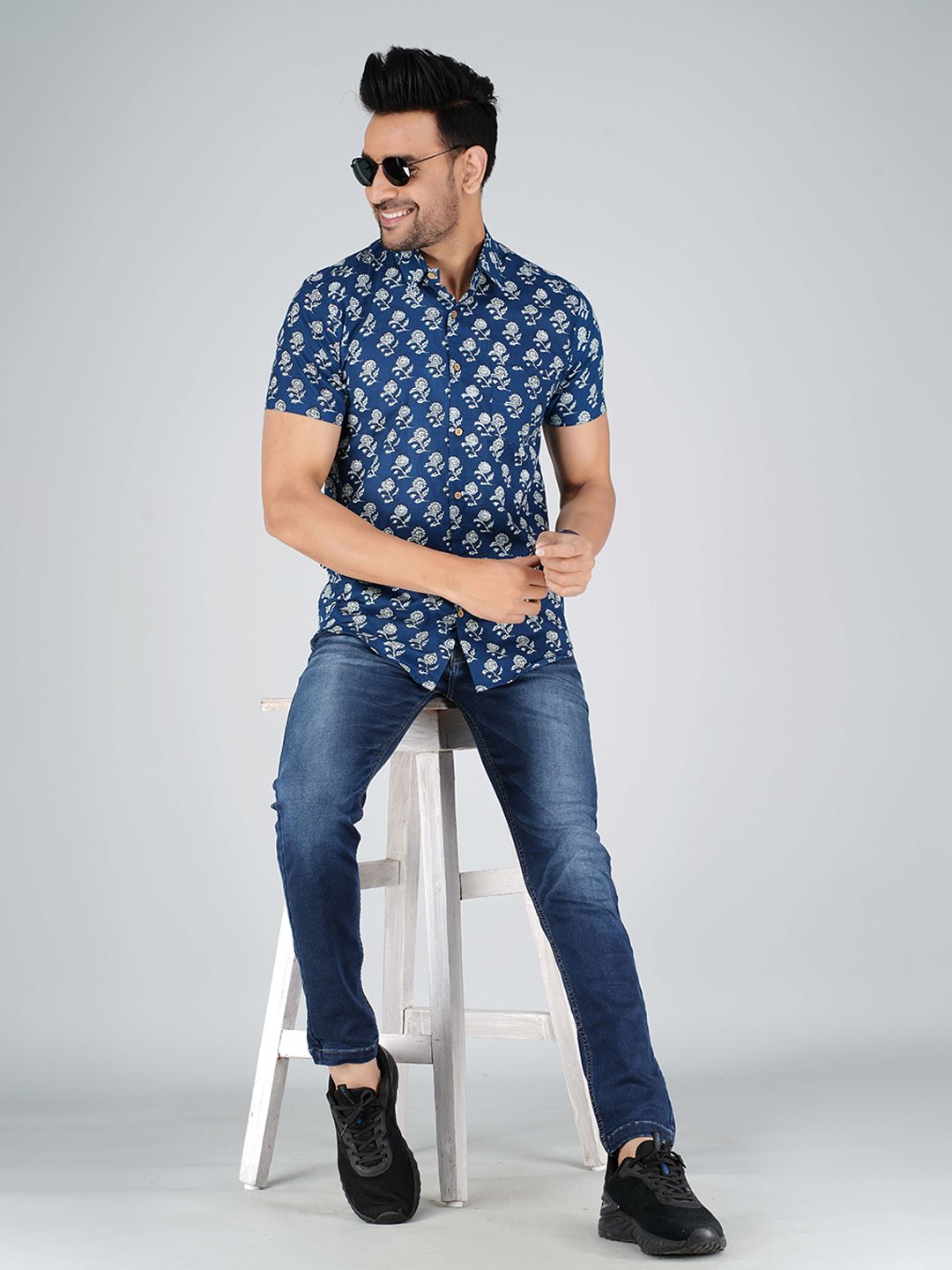 Moda Rapido Men Comfort Opaque Printed Casual Shirt-picture-13