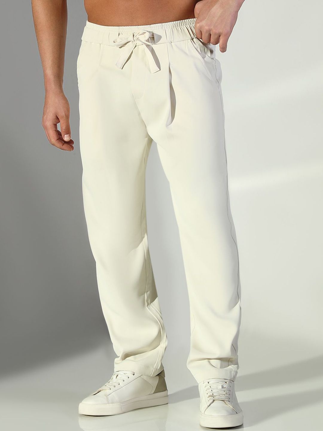 SHOWOFF Men Comfort Straight Fit Mid-Rise Pleated Korean Pants-picture-32